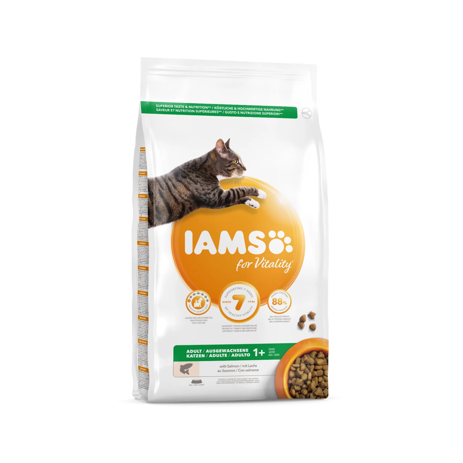 IAMS For Vitality Adult Cat Salmon & Chicken 1 IAMS For Vitality Adult Cat Salmon & Chicken