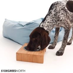 51 Degrees North Voerbak Teak High -Happy Paws Verkoop 51 degrees north voerbak teak high 211085 1000 none