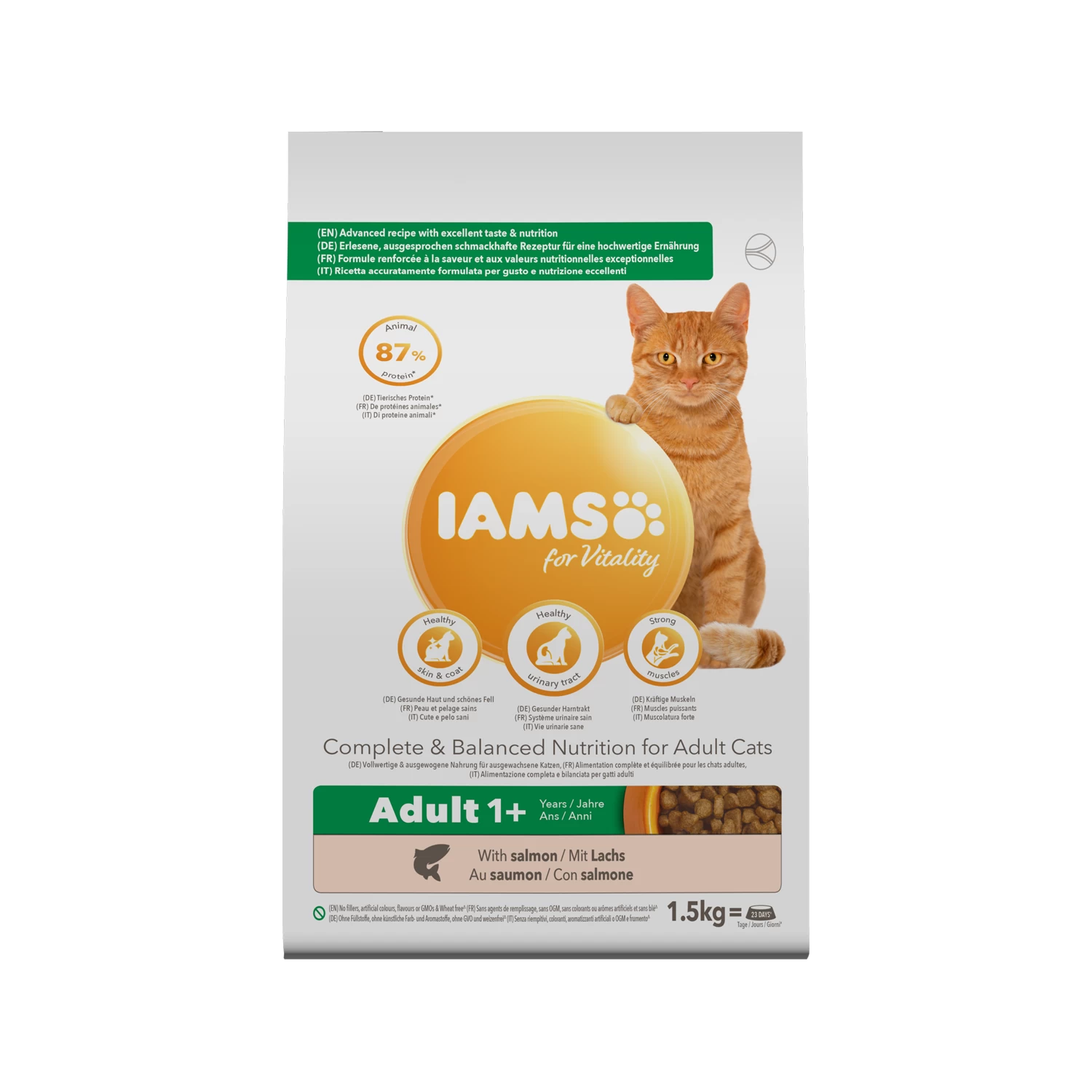 IAMS For Vitality Adult Cat Salmon & Chicken 2 IAMS For Vitality Adult Cat Salmon & Chicken - Afbeelding 2