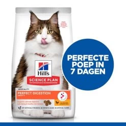 Hill's Science Plan Adult Perfect Digestion Kattenvoer -Happy Paws Verkoop hills science plan adult perfect digestion kattenvoer 218350 0500 none