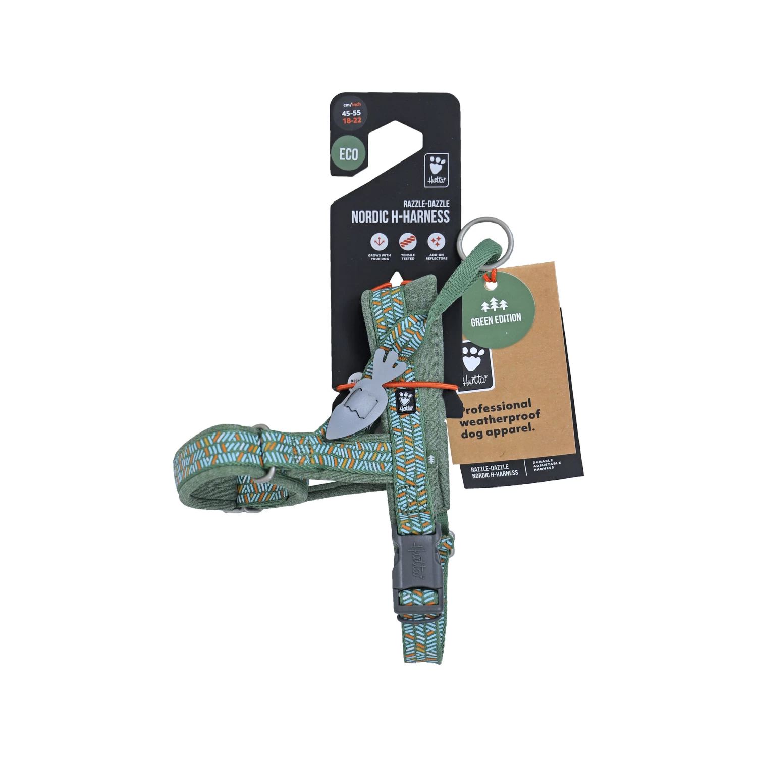 Hurtta Razzle Dazzle H-Harness - Hedge - Afbeelding 2