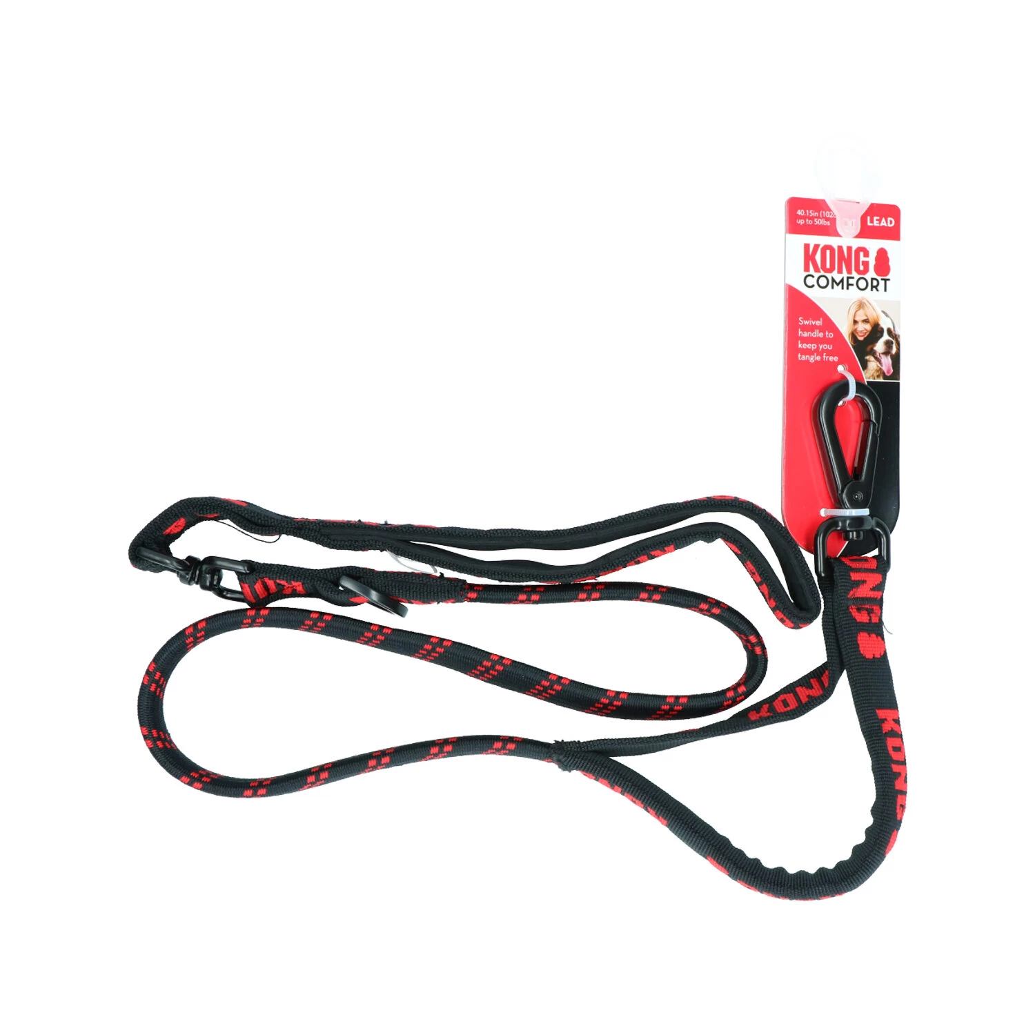 KONG Zero-shock Leash - Zwart 4 KONG Zero-shock Leash - Zwart - Afbeelding 4