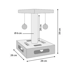 Flamingo Krabpaal CYA 1 -Happy Paws Verkoop krabpaal cya 1 222610 1000 none