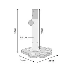 Flamingo Krabpaal CYA 2 5 Flamingo Krabpaal CYA 2 -Happy Paws Verkoop krabpaal cya 2 222611 1000 none